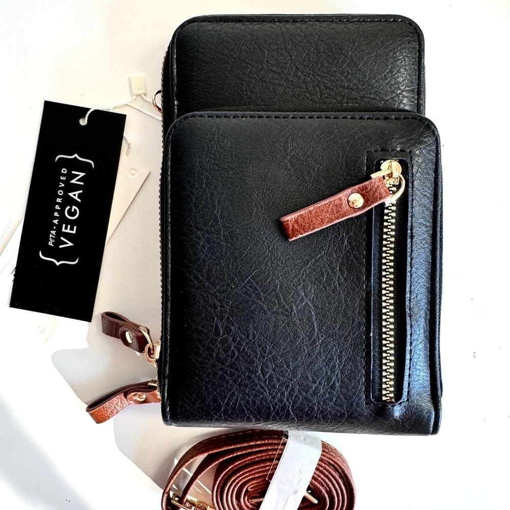 Black and Brown Crossbody Bag - Picture 2 of 9